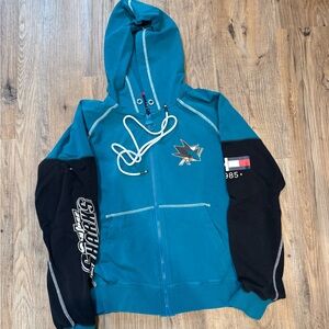 San Jose Sharks zip up hoodie by Tommy Hilfiger